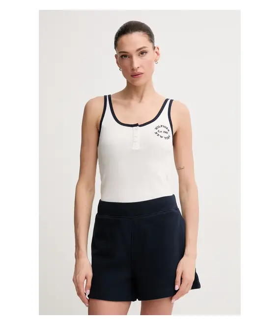 Top Tommy Hilfiger χρώμα: άσπρο, UW0UW05791