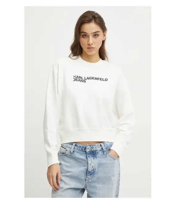 Μπλούζα Karl Lagerfeld Jeans χρώμα: άσπρο, A1W20005