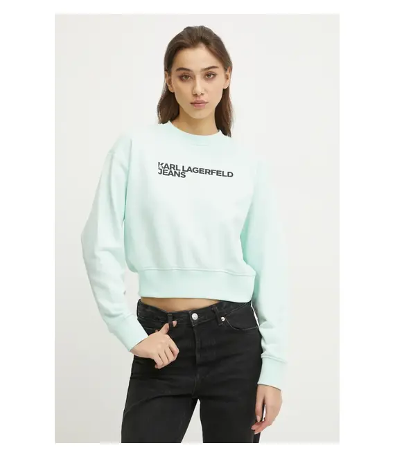 Μπλούζα Karl Lagerfeld Jeans χρώμα: πράσινο, A1W20005