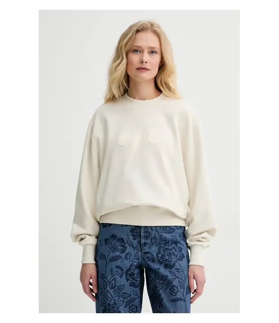 Μπλούζα A.P.C. sweat ethan - GOTS χρώμα: μπεζ, COHGT.M27975