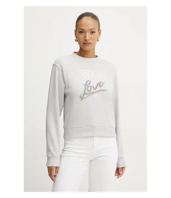 Μπλούζα Guess χρώμα: γκρι, W5RQ04 KB683