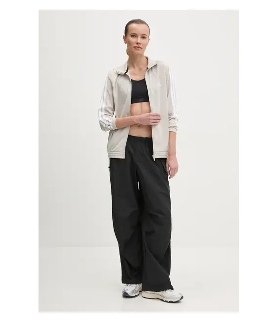 Μπλούζα adidas W 3S TT TRIC χρώμα: μπεζ, JD4521