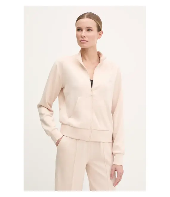 Μπλούζα Guess GELSEY χρώμα: μπεζ, V5RQ17 KCOB2