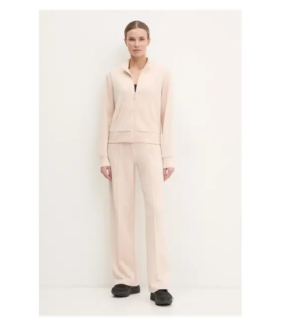 Μπλούζα Guess GELSEY χρώμα: μπεζ, V5RQ17 KCOB2