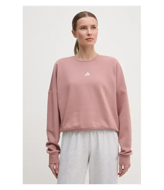 Μπλούζα adidas Essentials χρώμα: ροζ, JI6065