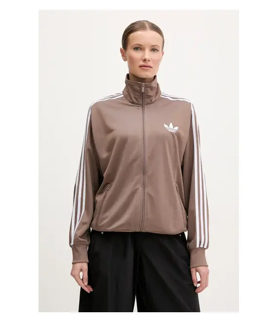Μπλούζα adidas Originals Firebird χρώμα: καφέ, JC8253