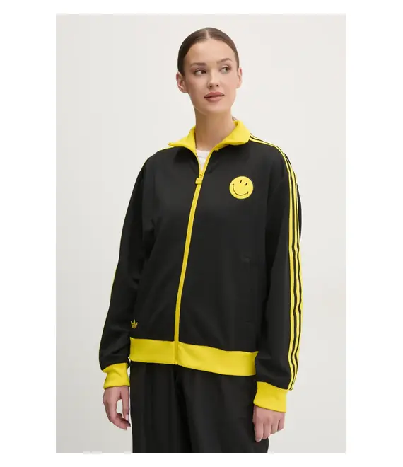 Μπλούζα adidas Originals X Smiley χρώμα: μαύρο, JD2736