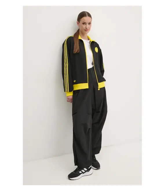 Μπλούζα adidas Originals X Smiley χρώμα: μαύρο, JD2736