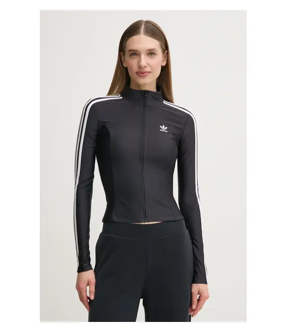 Μπλούζα adidas Originals 3S SLIM TT χρώμα: μαύρο, JD5025