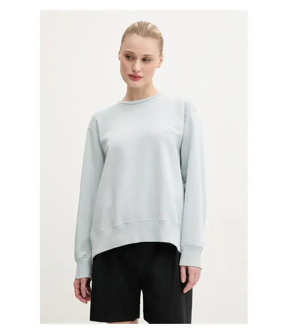 Βαμβακερή μπλούζα MM6 Maison Margiela γυναικεία, χρώμα: τιρκουάζ, S52GU0240.M25012