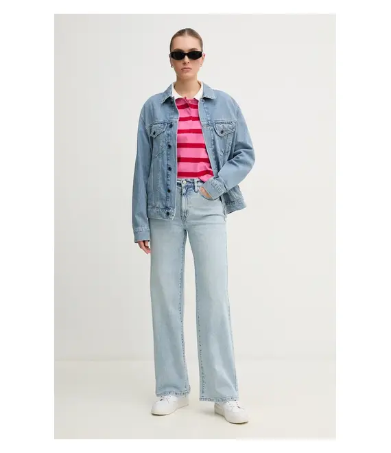 Βαμβακερή μπλούζα Pepe Jeans RHONDA γυναικεία, χρώμα: κόκκινο, PL581491