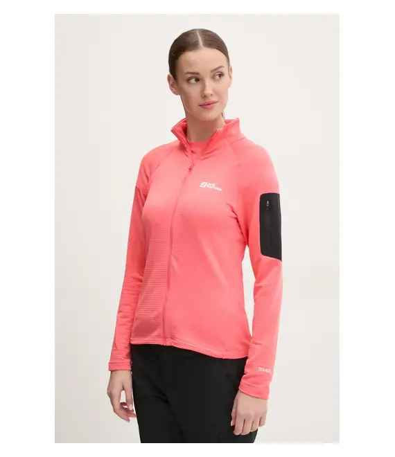 Αθλητική μπλούζα Jack Wolfskin Prelight χρώμα: πορτοκαλί, A63790