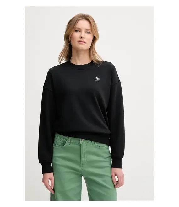 Μπλούζα United Colors of Benetton χρώμα: μαύρο, 31NB3M07K