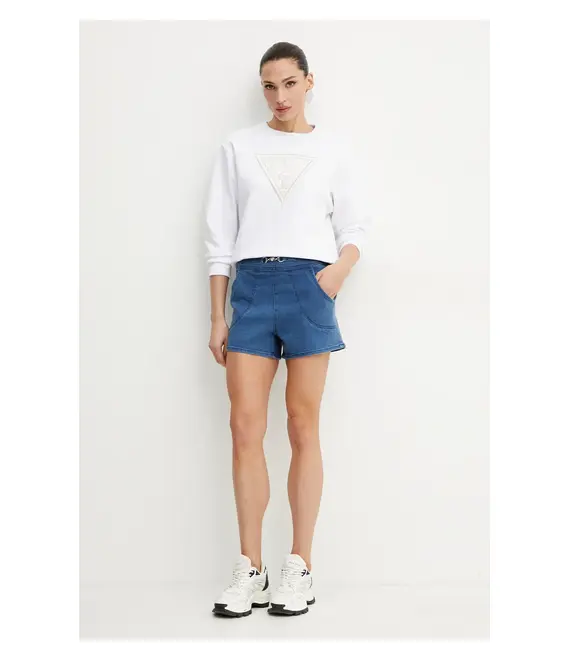 Μπλούζα Guess χρώμα: άσπρο, W5GQ12 KBKM0