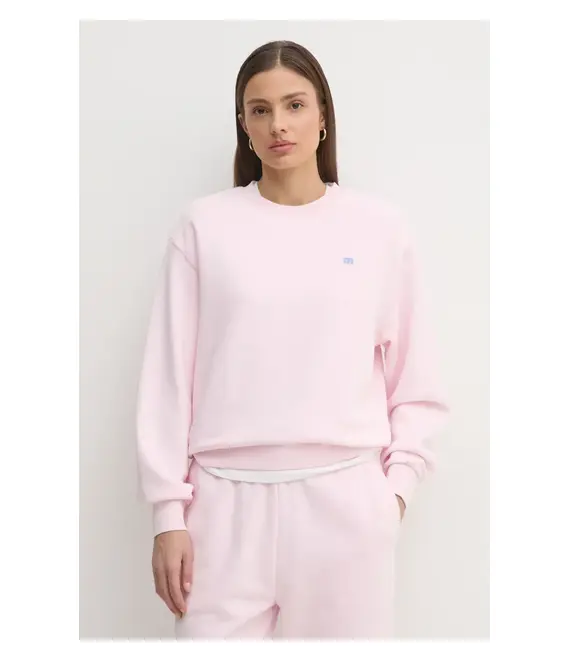 Βαμβακερή μπλούζα Tommy Hilfiger γυναικεία, χρώμα: ροζ, WW0WW45980