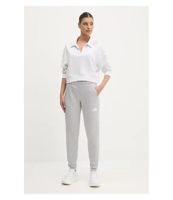 Βαμβακερή μπλούζα Dkny γυναικεία, χρώμα: γκρι, DP5T1243