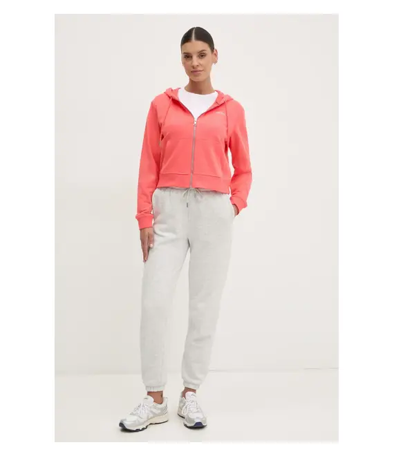 Μπλούζα Dkny χρώμα: ροζ, με κουκούλα, DP5J9588