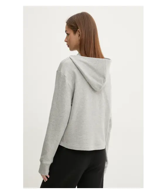 Μπλούζα Calvin Klein Underwear χρώμα: γκρι, με κουκούλα, LV00QS7504