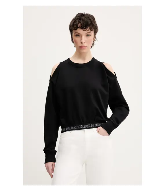 Μπλούζα Karl Lagerfeld Jeans χρώμα: μαύρο, A2W20062