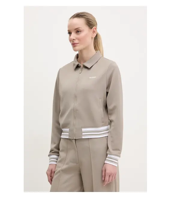 Μπλούζα Guess AMARYLLIS χρώμα: καφέ, V5GQ03 KCYF2