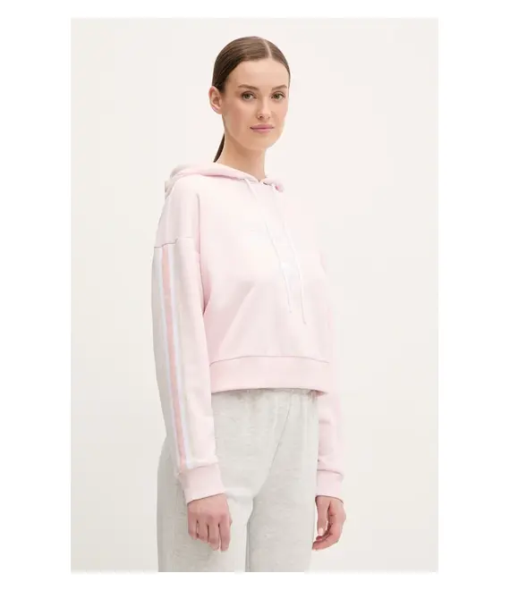 Μπλούζα Guess YARROW χρώμα: ροζ, με κουκούλα, V5GQ17 KCRT1