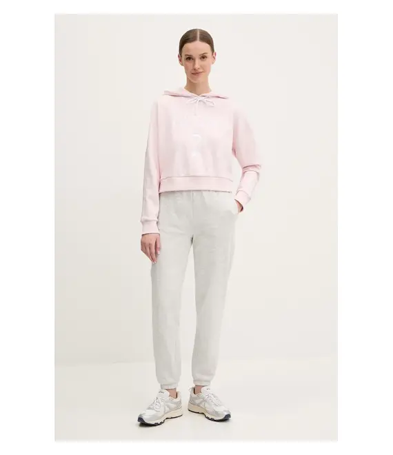 Μπλούζα Guess YARROW χρώμα: ροζ, με κουκούλα, V5GQ17 KCRT1