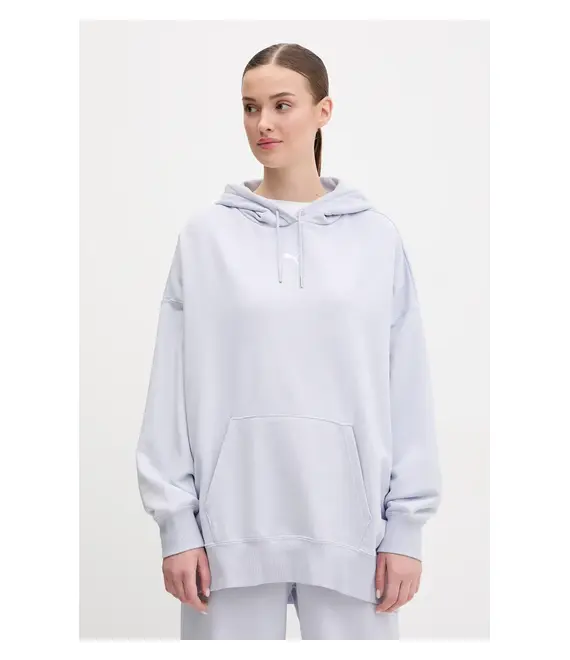 Μπλούζα Puma χρώμα: μπλε, με κουκούλα, 629751