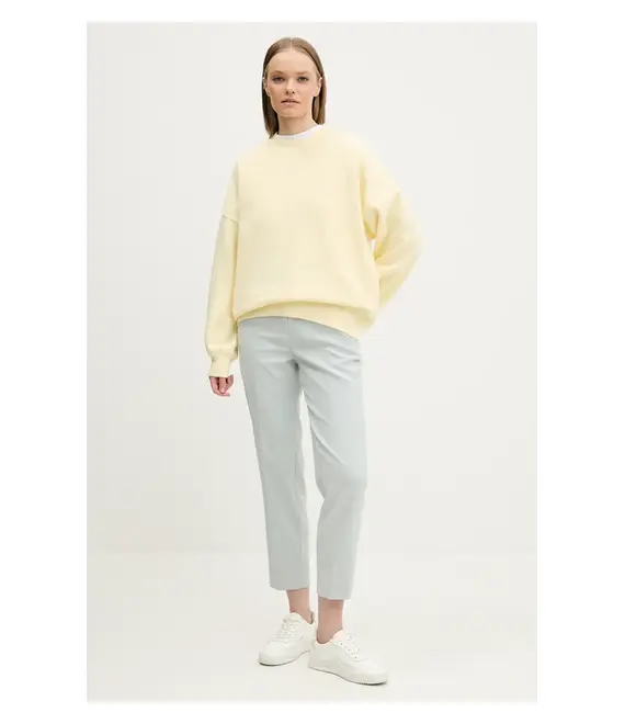 Μπλούζα Abercrombie & Fitch χρώμα: κίτρινο, KI152-5094