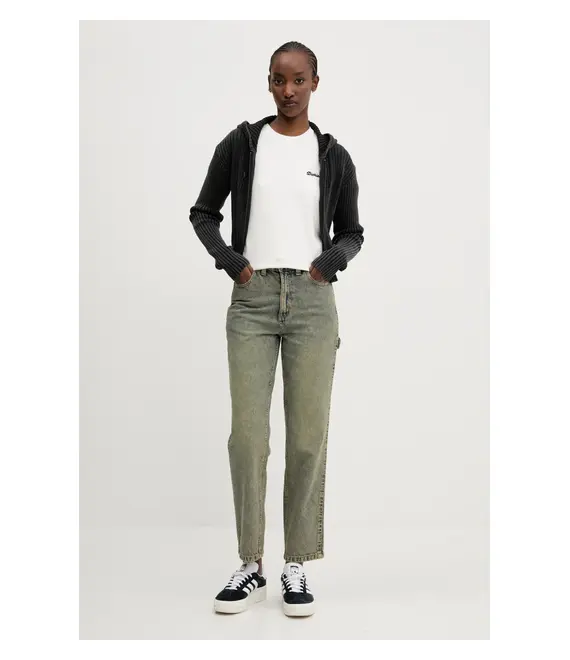 Βαμβακερή ζακέτα Dickies χρώμα: γκρι, DK0A867YBLK1