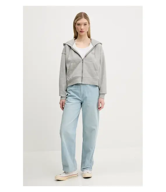 Μπλούζα Dickies χρώμα: γκρι, με κουκούλα, DK0A4Y1ZHG01
