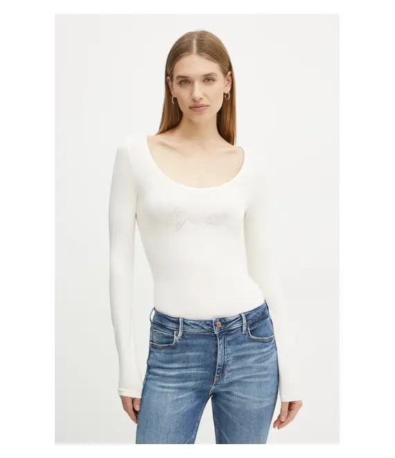 Κορμάκι Guess EMMY χρώμα: μπεζ, W5RP00 K68D2