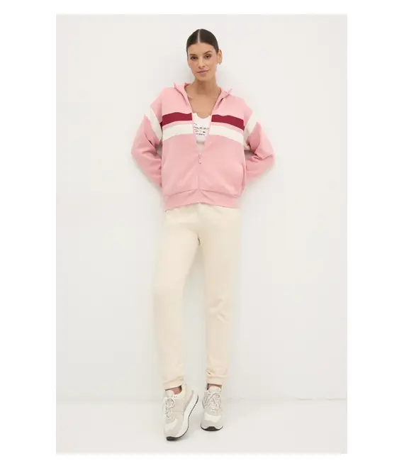 Μακρυμάνικο Guess SUZANNE χρώμα: μπεζ, V5RP01 KBCO2