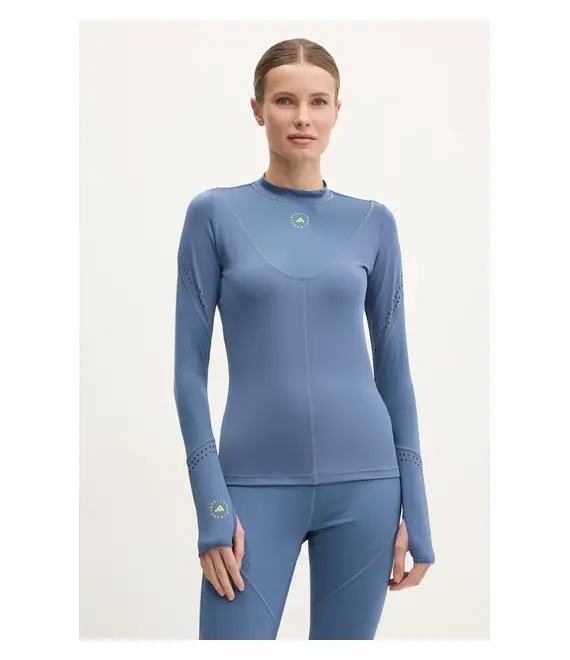 Μακρυμάνικο προπόνησης adidas by Stella McCartney TruePurpose χρώμα: μπλε, JI5222