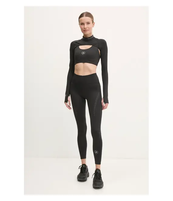 Μακρυμάνικο προπόνησης adidas by Stella McCartney χρώμα: μαύρο, JN0225