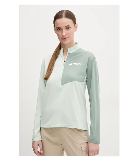 Αθλητικό μακρυμάνικο adidas TERREX Multi χρώμα: πράσινο, JE0362