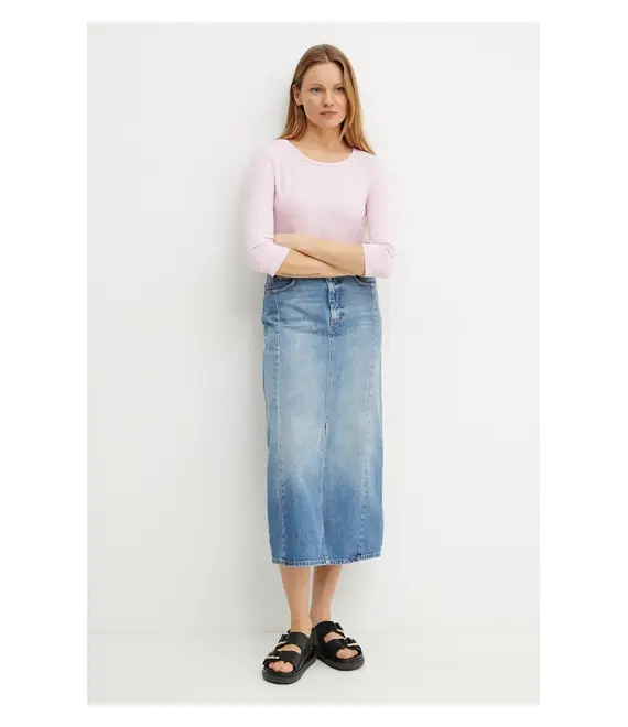 Μακρυμάνικο Weekend Max Mara χρώμα: ροζ, 2515971021600