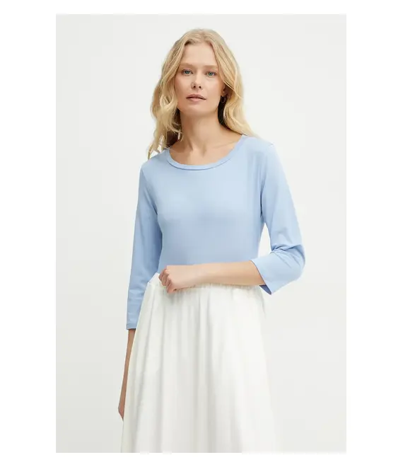 Μακρυμάνικο Weekend Max Mara χρώμα: μπλε, 2515971021600