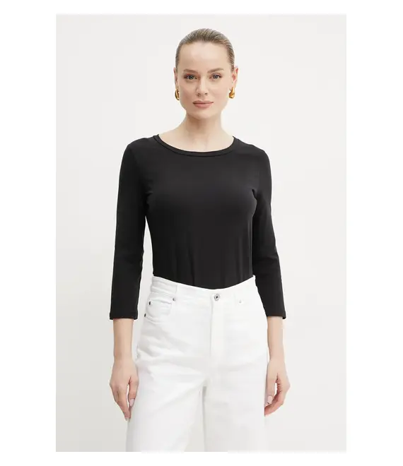 Μακρυμάνικο Weekend Max Mara χρώμα: μαύρο, 2515971021600
