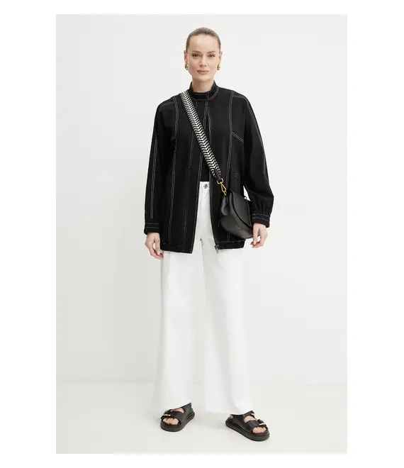 Μακρυμάνικο Weekend Max Mara χρώμα: μαύρο, 2515971021600