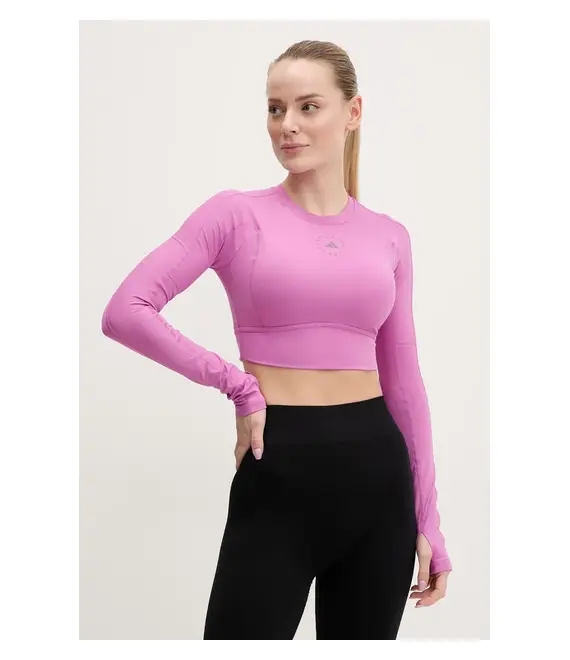 Μακρυμάνικο προπόνησης adidas by Stella McCartney TrueStrenght χρώμα: μοβ, JJ1644