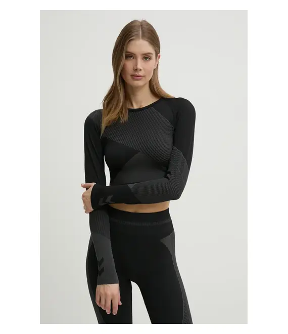 Μακρυμάνικο προπόνησης Hummel Unity χρώμα: μαύρο, 228074