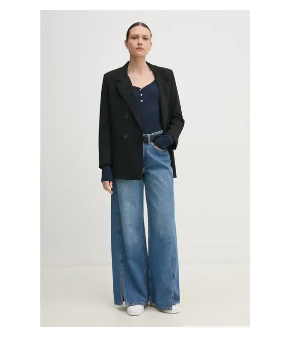 Μακρυμάνικο Tommy Hilfiger χρώμα: ναυτικό μπλε, WW0WW43905