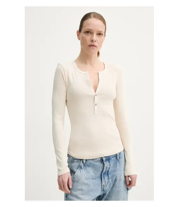 Μακρυμάνικο G-Star Raw χρώμα: μπεζ, D26140-D968