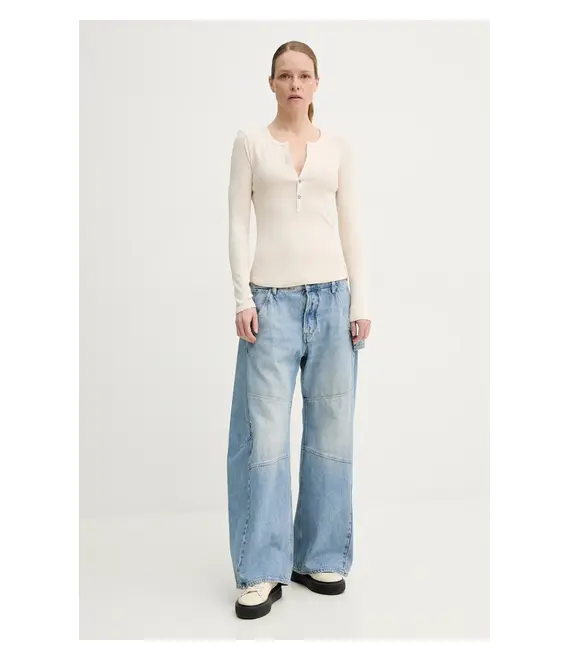 Μακρυμάνικο G-Star Raw χρώμα: μπεζ, D26140-D968