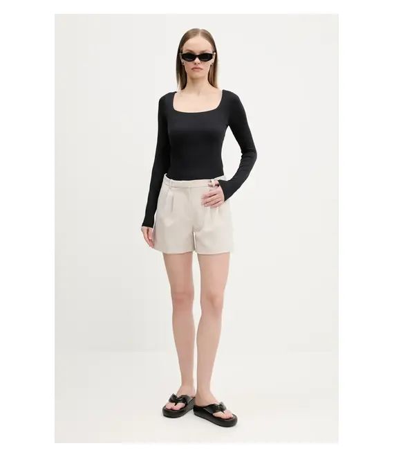 Μακρυμάνικο Hollister Co. χρώμα: μαύρο, KI339-5077