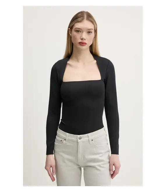 Κορμάκι Abercrombie & Fitch χρώμα: μαύρο, KI139-5207