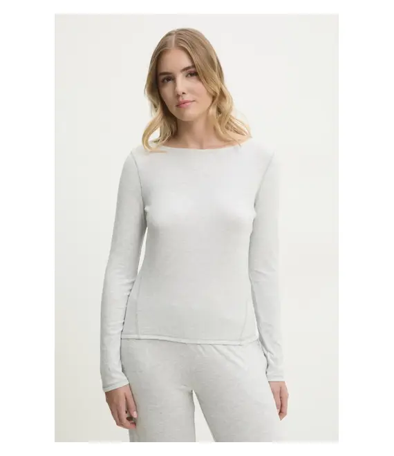 Μακρυμάνικο Abercrombie & Fitch χρώμα: γκρι, KI139-5196