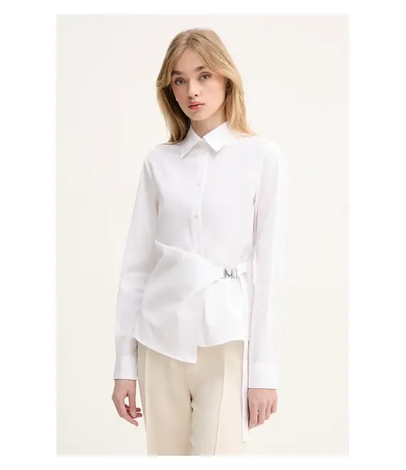 Βαμβακερό πουκάμισο MSGM χρώμα: άσπρο, 3841MDE14X.257100