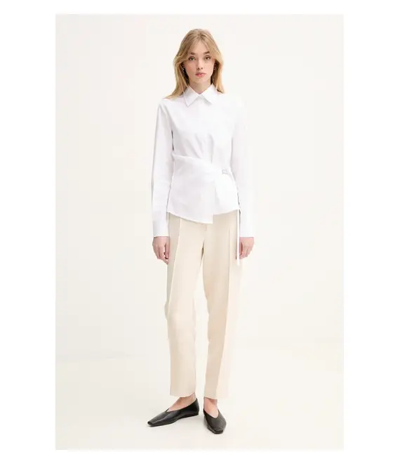 Βαμβακερό πουκάμισο MSGM χρώμα: άσπρο, 3841MDE14X.257100