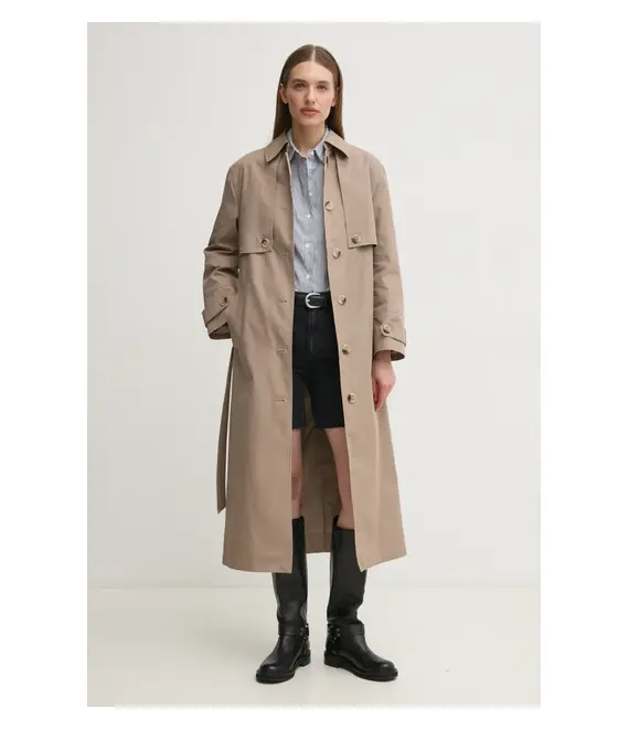 Πουκάμισο Tommy Hilfiger χρώμα: γκρι, WW0WW44084